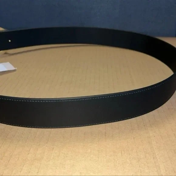 GUCCI Black leather belt with Gold GG & Pearl Buckle - Picture 7 of 7